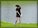 Catherine Zeta-Jones playing Golf