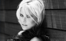 Charlize Theron, Face, Black & White