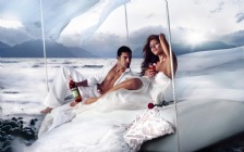 Eva Mendes for Campari with a Man