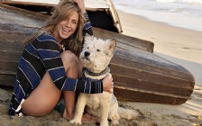 Jennifer Aniston with a Dog