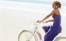 Lindsay Lohan on the Bicycle