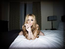 Lindsay Lohan on the Bed