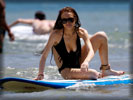 Lindsay Lohan surfing in Bikini, Toes