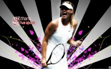 Maria Sharapova with a Racquet