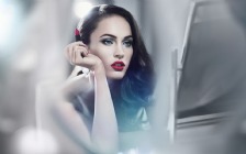 Megan Fox with a Lipstick