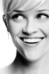 Reese Witherspoon, Face, Smile, Black & White
