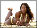 Serena Williams on the Beach