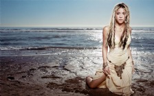Shakira on the Beach