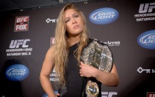 Ronda Rousey with a UFC Belt