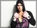 Ronda Rousey wearing MMA Gloves