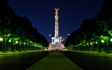 Victory Column at Night, Berlin