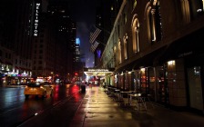 New York, Street at Night, Park Central Hotel