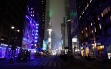 New York, NYGARD, Street at Night