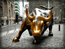 Charging Bull Bronze Sculpture, New York
