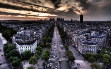 Street in Paris, HDR