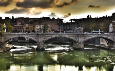 Ponte Vittorio Emanuele II Bridge, Rome, Italy