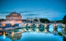 Castel Sant'Angelo & River Tiber, Rome, Italy