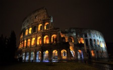 The Colosseum at Night, Rome, Italy