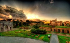 View From Colosseum, Rome, Italy, HDR