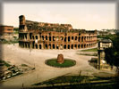 The Colosseum, Meta Sudans Fountain, Rome, Italy