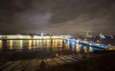 Saint-Petersburg Panorama, Neva River, Bridge
