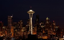 Space Needle at Night, Seattle
