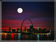 St Louis Arch at night