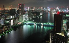 Sumida River at Night, Tokyo