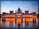 Hungarian Parliament Building, River Danube, Budapest, HDR