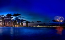 Chicago Skyline at Night, Fireworks