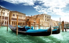 Canal Grande, Venice, Italy, Gondolas