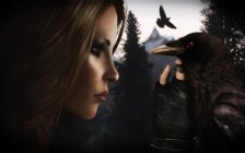 The Elder Scrolls V: Skyrim, Art, Girl & Raven