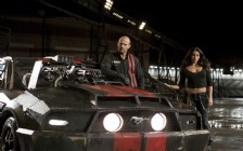 Jason Statham & Natalie Martinez in the movie "Death Race", 2006 Ford Mustang GT