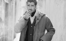 Colin Farrell Smoking, Black & White