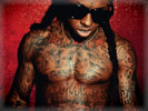Lil Wayne wearing Sunglassess, Tattoo