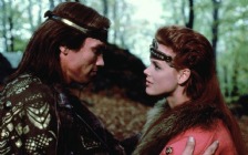 Arnold Schwarzenegger & Brigitte Nielsen in the movie "Red Sonja"