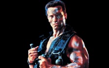 Arnold Schwarzenegger in the movie "Commando"