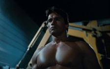 Arnold Schwarzenegger in the movie "The Terminator"