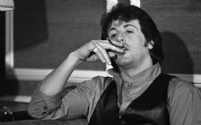 Sylvester Stallone Smoking, Black & White