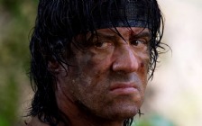 Sylvester Stallone in the movie "Rambo"