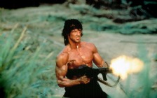 Sylvester Stallone in the movie "First Blood" as John Rambo