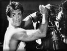 Sylvester Stallone in the movie "Lock Up", Black & White