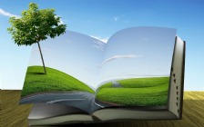 3D & Abstract, Book, Tree