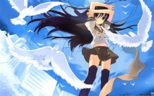 Anime, Girl with Doves