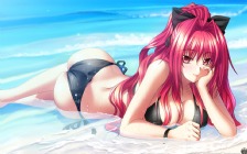 Anime, Bikini Girl on the Beach