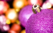 Purple Christmas Bauble