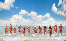 Santa Girls in Bikini