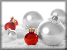 Red & Silver Christmas Baubles