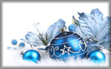 Blue Christmas Baubles