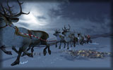 Santa Claus, Deers, Sledge